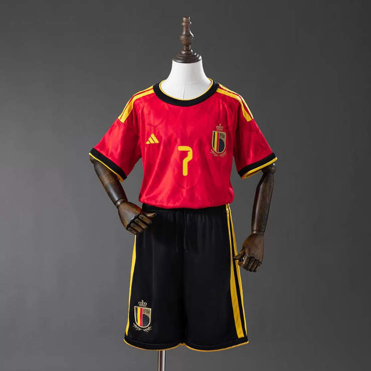 Belgia VM 2026 Hjemmedrakt Barn – Kevin De Bruyne 7 Fotballdraktsett