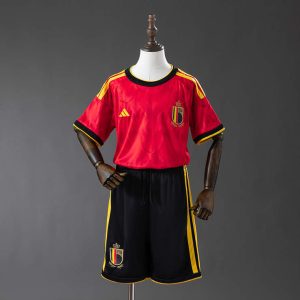 Belgia VM 2026 Hjemmedrakt Fotballdraktsett Barn Kortermet