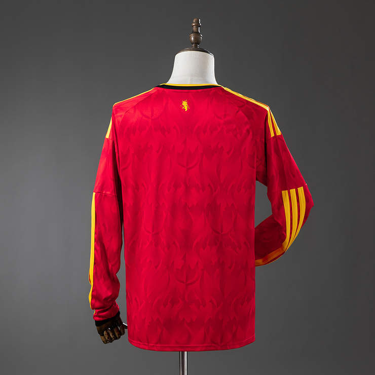 Belgia VM 2026 Hjemmedrakt Langermet Fotballdrakt Herre