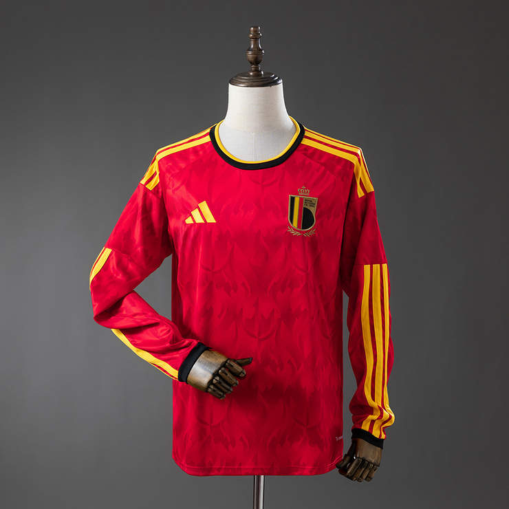 Belgia VM 2026 Hjemmedrakt Langermet Fotballdrakt Herre
