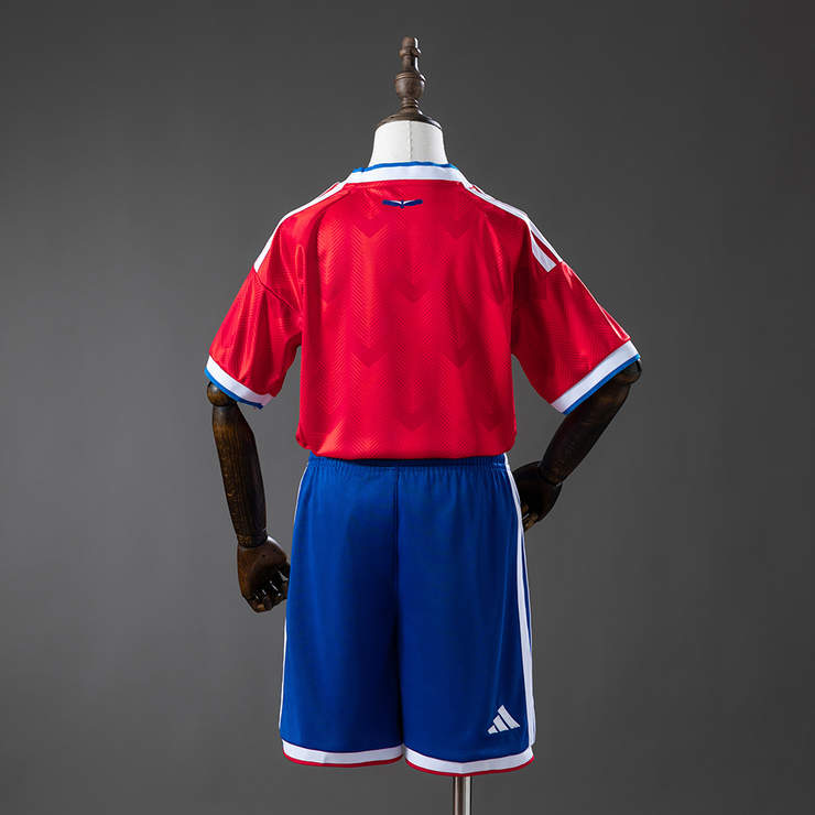 Chile VM 2026 Hjemmedrakt Fotballdraktsett Barn Kortermet