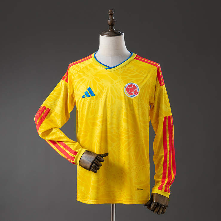 Colombia VM 2026 Hjemmedrakt Langermet Fotballdrakt Herre