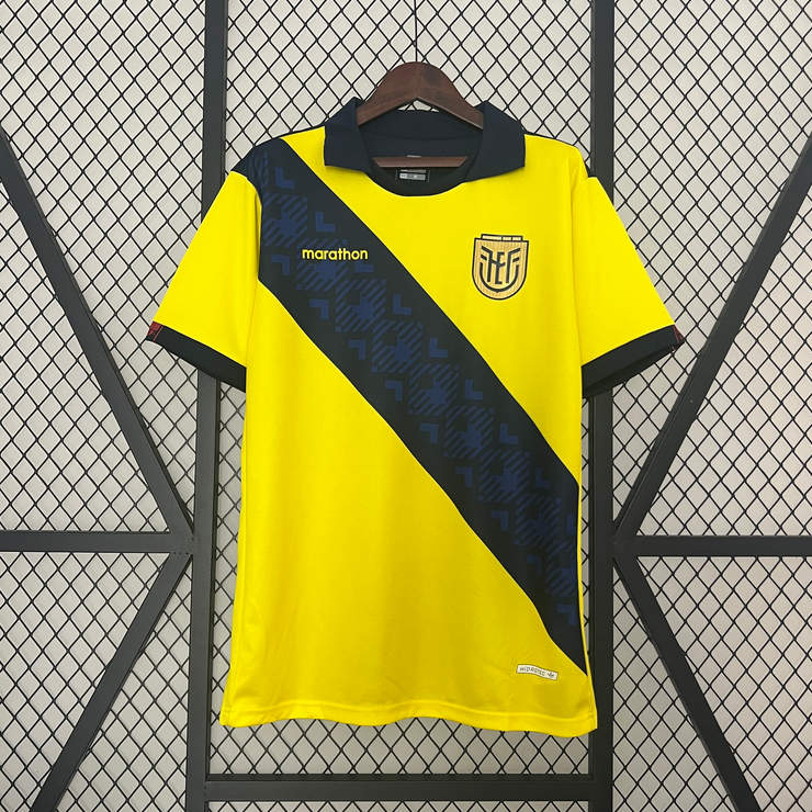 Ecuador 2024 Hjemmedrakt Kortermet Fotballdrakt Herre