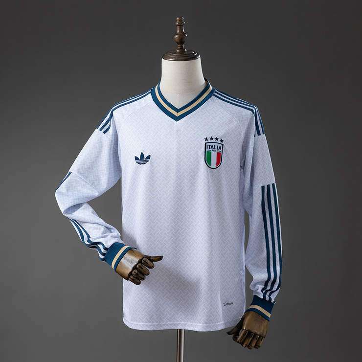 Italia VM 2026 Bortedrakt Langermet Fotballdrakt Herre