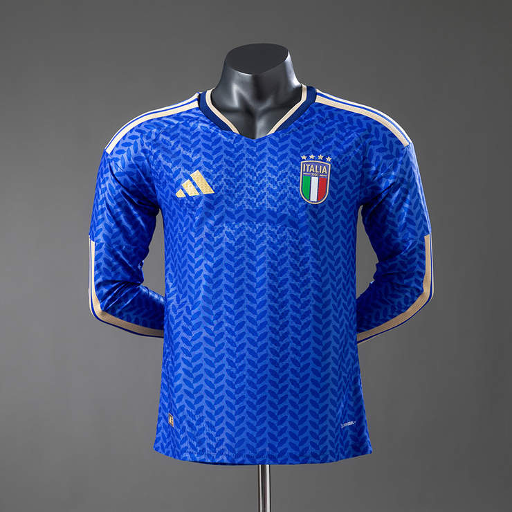 Italia VM 2026 Hjemmedrakt Langermet Fotballdrakt Herre