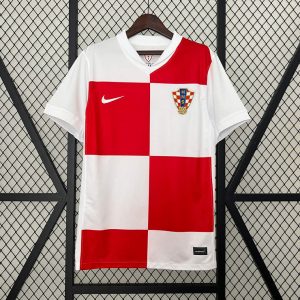 Kroatia 2024 Hjemmedrakt Kortermet Fotballdrakt Herre