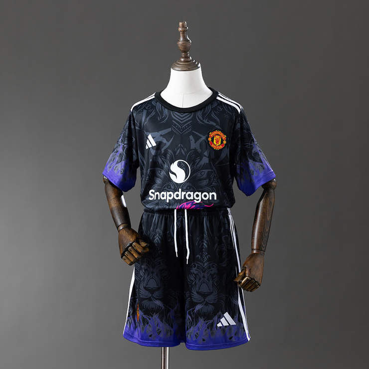 Manchester United 2025/26 Spesialutgave Barn Fotballdraktsett