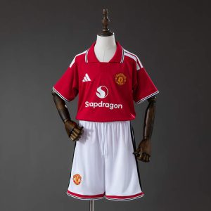 Manchester United 2026/27 Hjemmedrakt Barn Fotballdraktsett