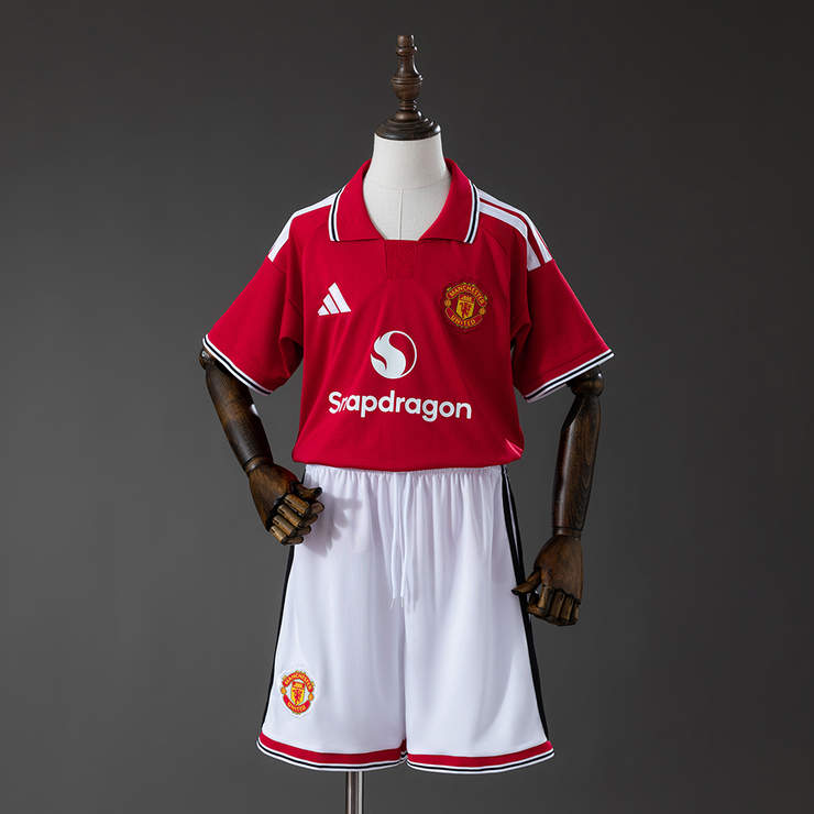 Manchester United 2026/27 Hjemmedrakt Barn Fotballdraktsett