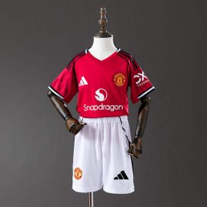 Manchester United Hjemmedrakt 2025/26 Barn Fotballdraktsett