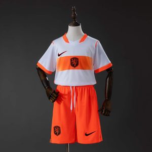 Nederland VM 2026 Bortedraktsett Barn Kortermet Fotballdrakt