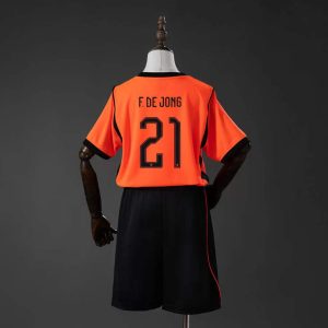 Nederland VM 2026 Hjemmedraktsett Barn Frenkie de Jong 21 Fotballdrakt