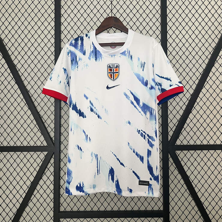 Norge Bortadrakt 2024 Herre Fotballdrakt Replica Kortermet
