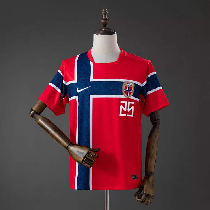 Norge landslags hjemmedrakt VM 2026 Henrik Falchener 25 fotballdrakt herre
