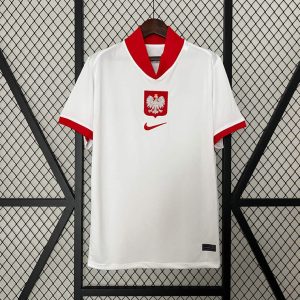 Polen 2024 Hjemmedrakt Kortermet Fotballdrakt Herre