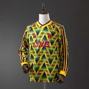 Retro Arsenal 1991/93 Bortedrakt Langermet Herre Fotballdrakt