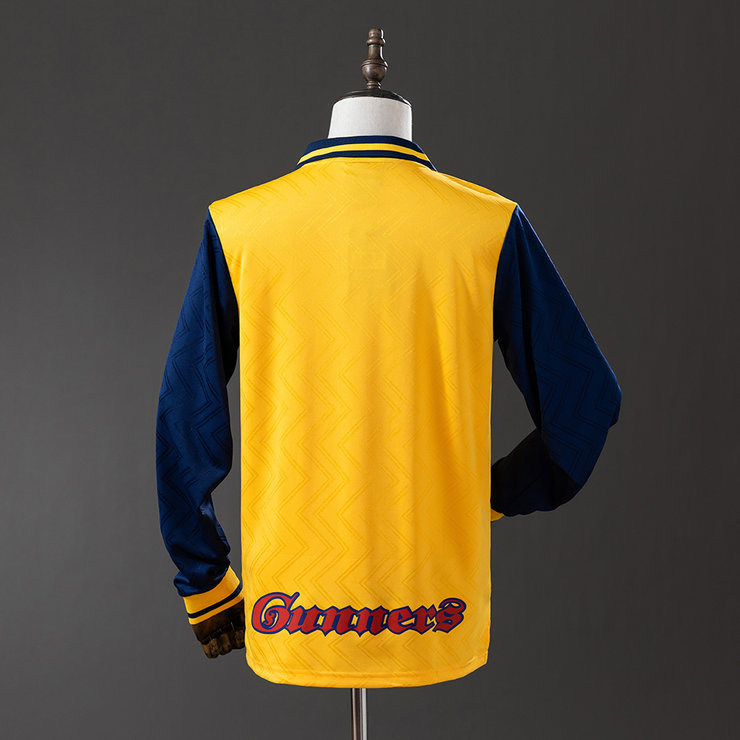 Retro Arsenal 1996/97 Bortedrakt Langermet Herre Fotballdrakt