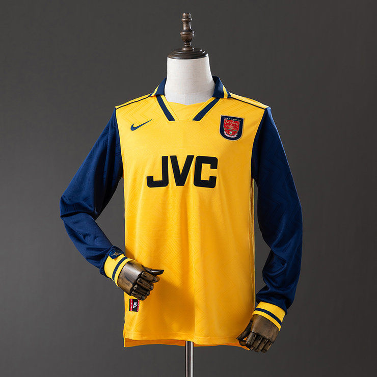 Retro Arsenal 1996/97 Bortedrakt Langermet Herre Fotballdrakt