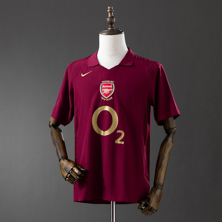 Retro Arsenal 2005/06 Hjemmedrakt Herre Fotballdrakt