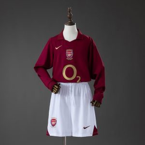Retro Arsenal 2005/06 Hjemmedrakt Langermet Barn Fotballdraktsett