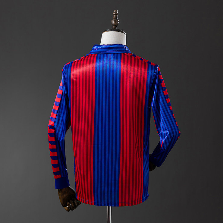 Retro Barcelona 1992 Hjemmedrakt Langermet Herre Fotballdrakt