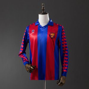 Retro Barcelona 1992 Hjemmedrakt Langermet Herre Fotballdrakt