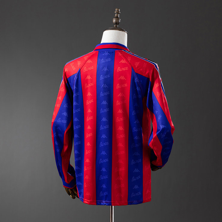 Retro Barcelona 1995/97 Hjemmedrakt Langermet Herre Fotballdrakt