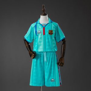 Retro Barcelona 1996/97 Bortedrakt Barn Fotballdraktsett