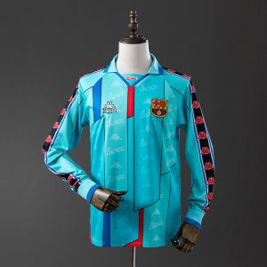 Retro Barcelona 1996/97 Bortedrakt Langermet Herre Fotballdrakt