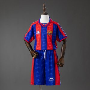 Retro Barcelona 1996/97 Hjemmedrakt Barn Fotballdraktsett