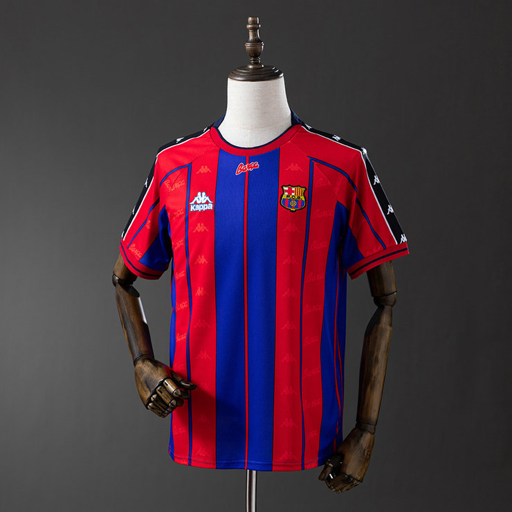 Retro Barcelona 1997/98 Hjemmedrakt Herre Fotballdrakt