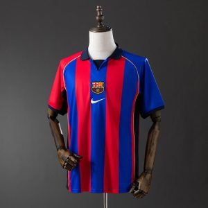 Retro Barcelona 2001/02 Hjemmedrakt Herre Fotballdrakt