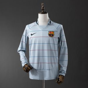 Retro Barcelona 2003/04 Bortedrakt Langermet Herre Fotballdrakt