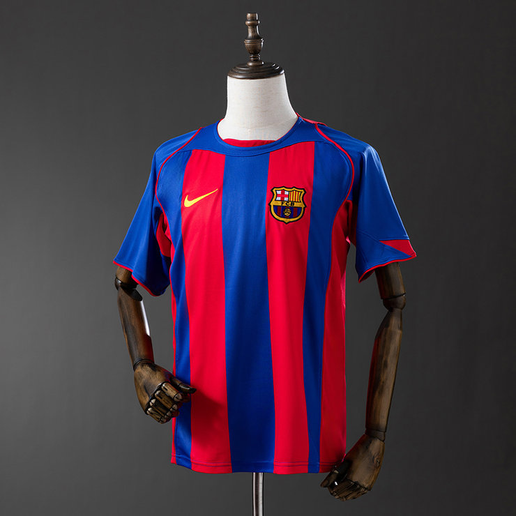 Retro Barcelona 2004/05 Hjemmedrakt Herre Fotballdrakt