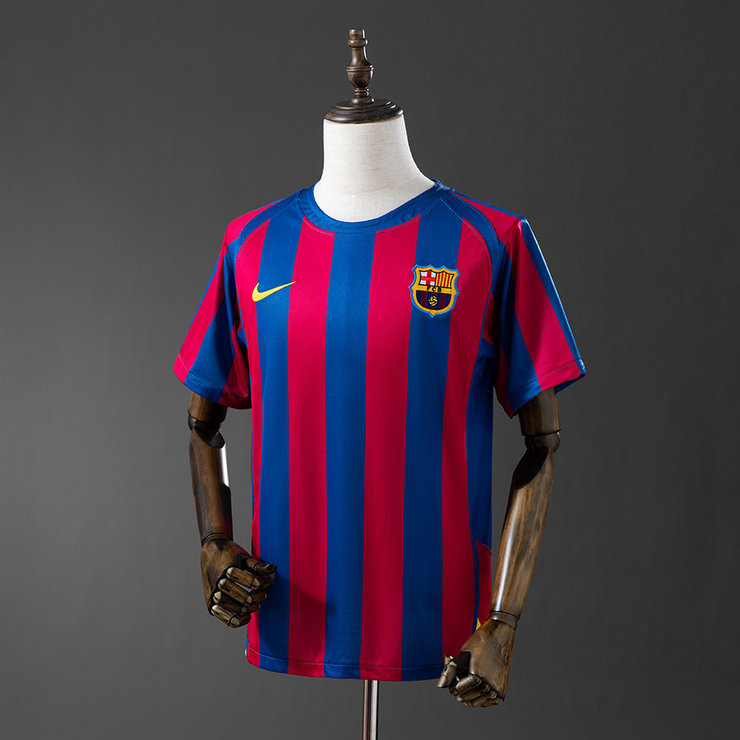 Retro Barcelona 2005/06 Hjemmedrakt Herre Fotballdrakt