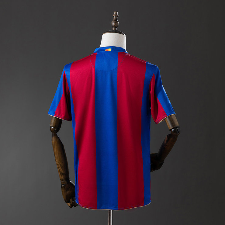 Retro Barcelona 2007/08 Hjemmedrakt Herre Fotballdrakt