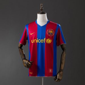 Retro Barcelona 2007/08 Hjemmedrakt Herre Fotballdrakt
