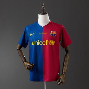 Retro Barcelona 2008/09 Hjemmedrakt Herre Fotballdrakt