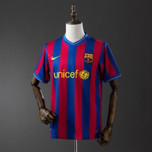Retro Barcelona 2009/10 Hjemmedrakt Herre Fotballdrakt