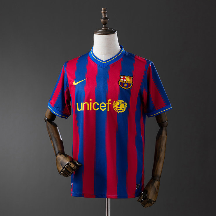 Retro Barcelona 2009/10 Hjemmedrakt Herre Fotballdrakt