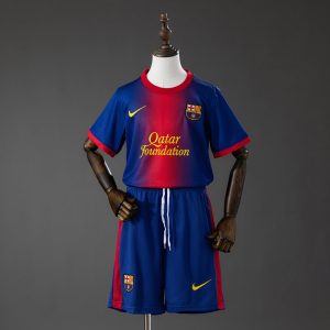 Retro Barcelona 2012/13 Hjemmedrakt Barn Fotballdraktsett