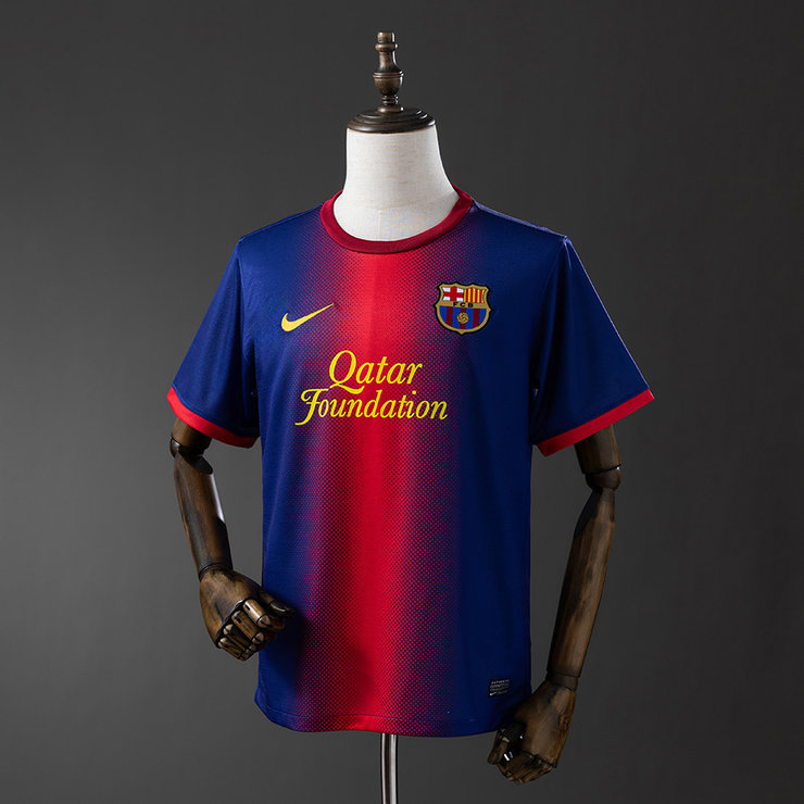 Retro Barcelona 2012/13 Hjemmedrakt Herre Fotballdrakt
