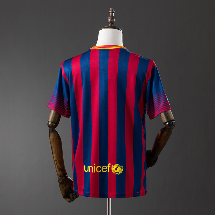Retro Barcelona 2013/14 Hjemmedrakt Herre Fotballdrakt