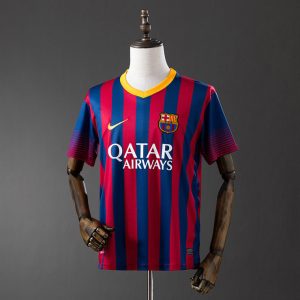 Retro Barcelona 2013/14 Hjemmedrakt Herre Fotballdrakt