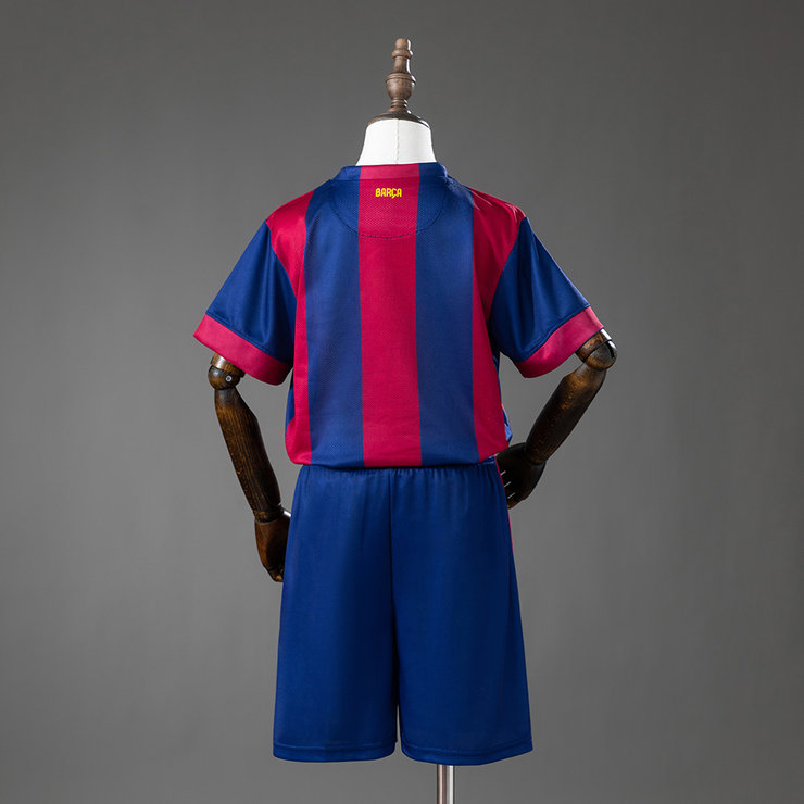 Retro Barcelona 2014/15 Hjemmedrakt Barn Fotballdraktsett