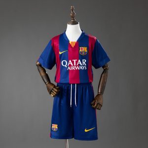 Retro Barcelona 2014/15 Hjemmedrakt Barn Fotballdraktsett