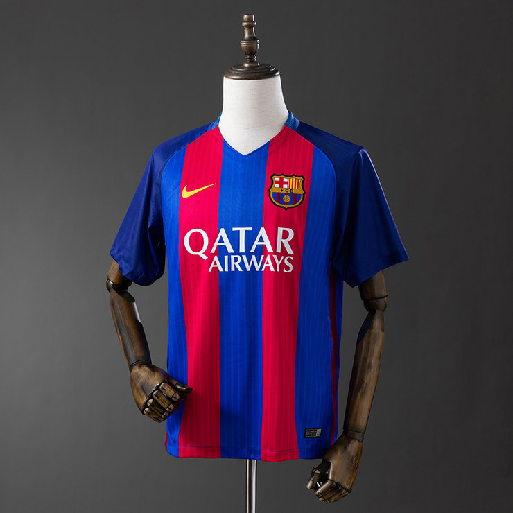 Retro Barcelona 2016/17 Hjemmedrakt Herre Fotballdrakt