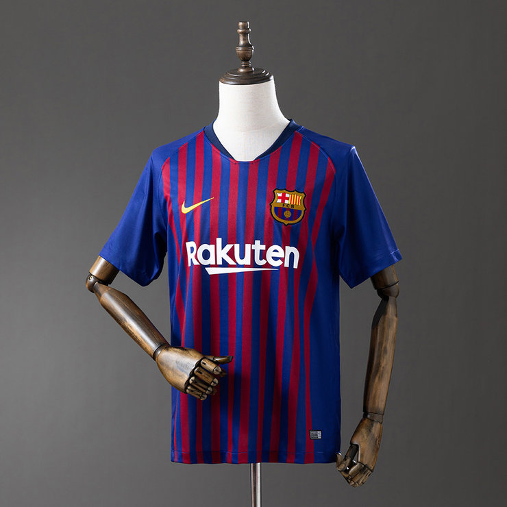 Retro Barcelona 2018/19 Hjemmedrakt Herre Fotballdrakt
