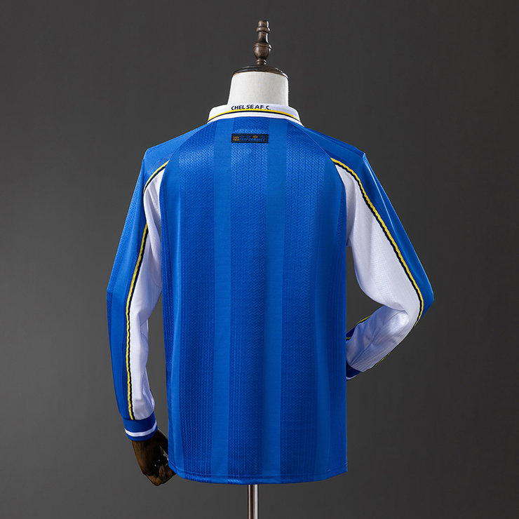 Retro Chelsea 1997/99 Hjemmedrakt Langermet Herre Fotballdrakt