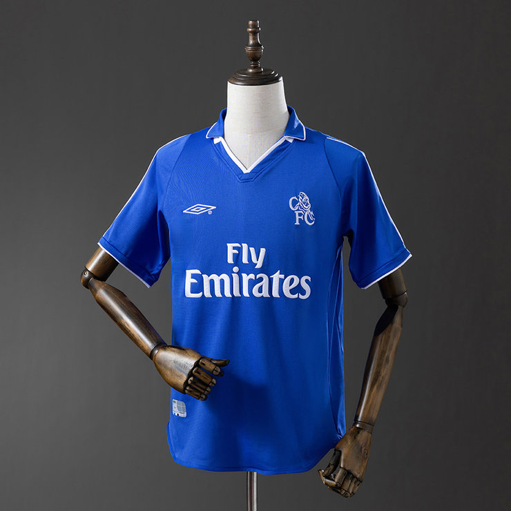 Retro Chelsea 2001/03 Hjemmedrakt Herre Fotballdrakt